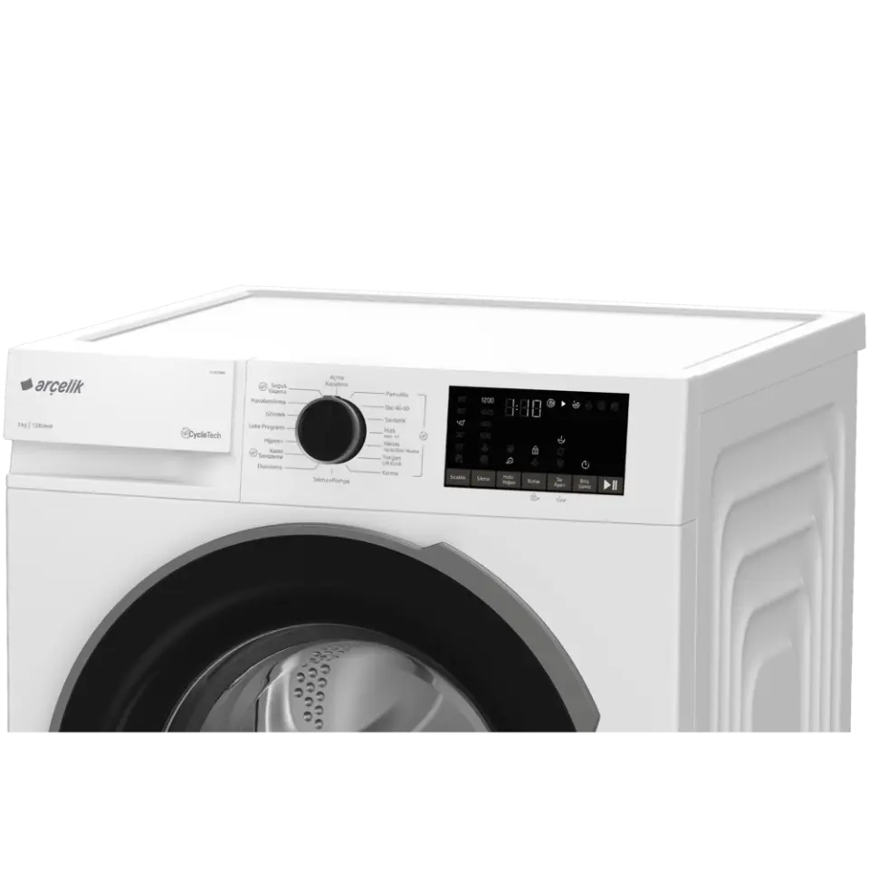 Arçelik 9120 DMX 1200 rpm  9 Kg Çamaşır Makinesi Beyaz