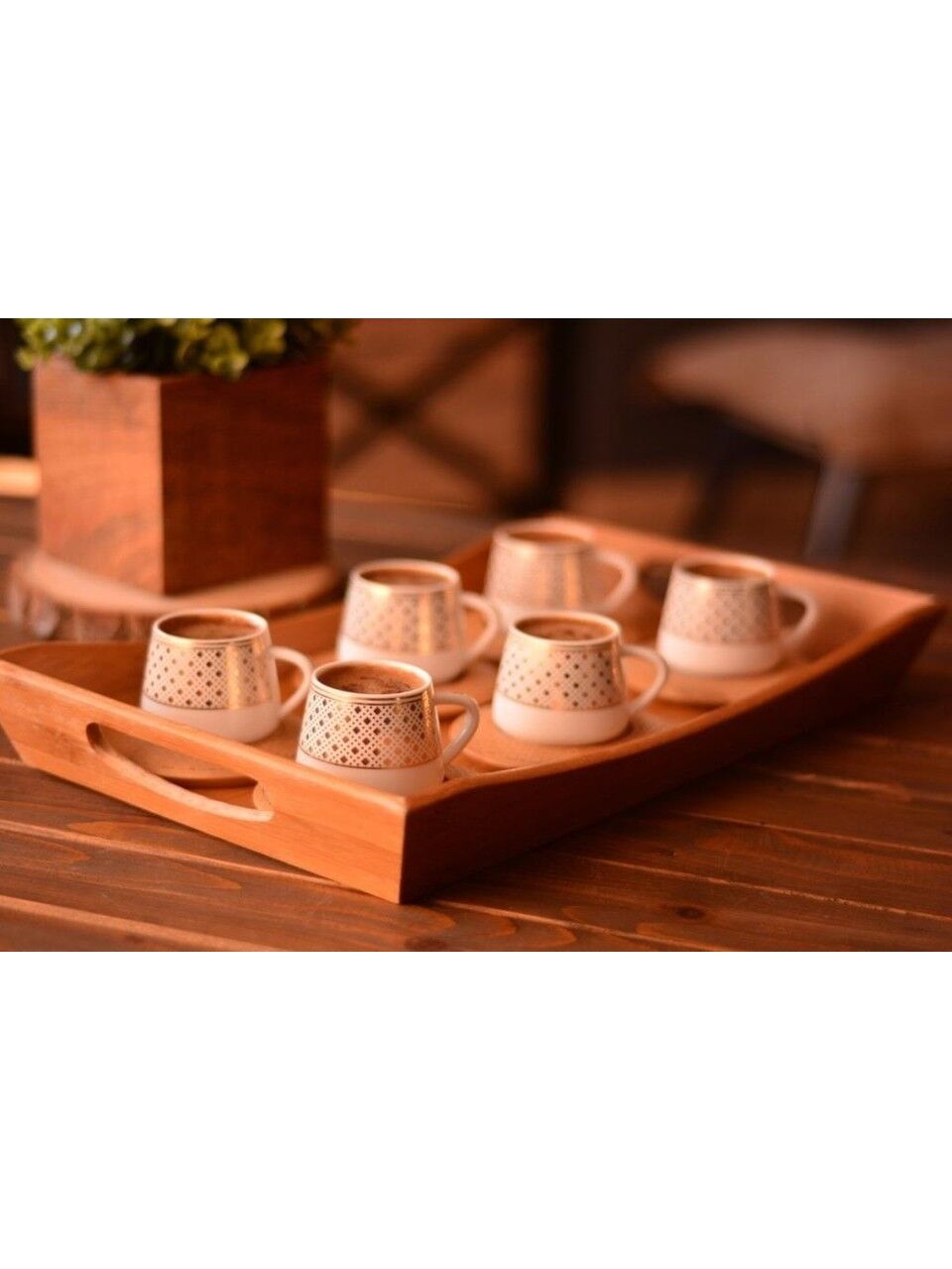 Bambum B0933 Hanzade 6 Kişilik Fincan Takımı Desen Altlıklı