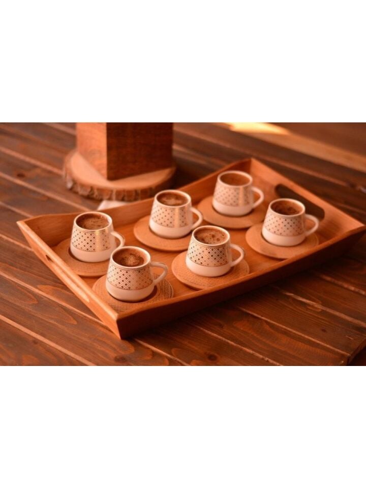 Bambum B0933 Hanzade 6 Kişilik Fincan Takımı Desen Altlıklı