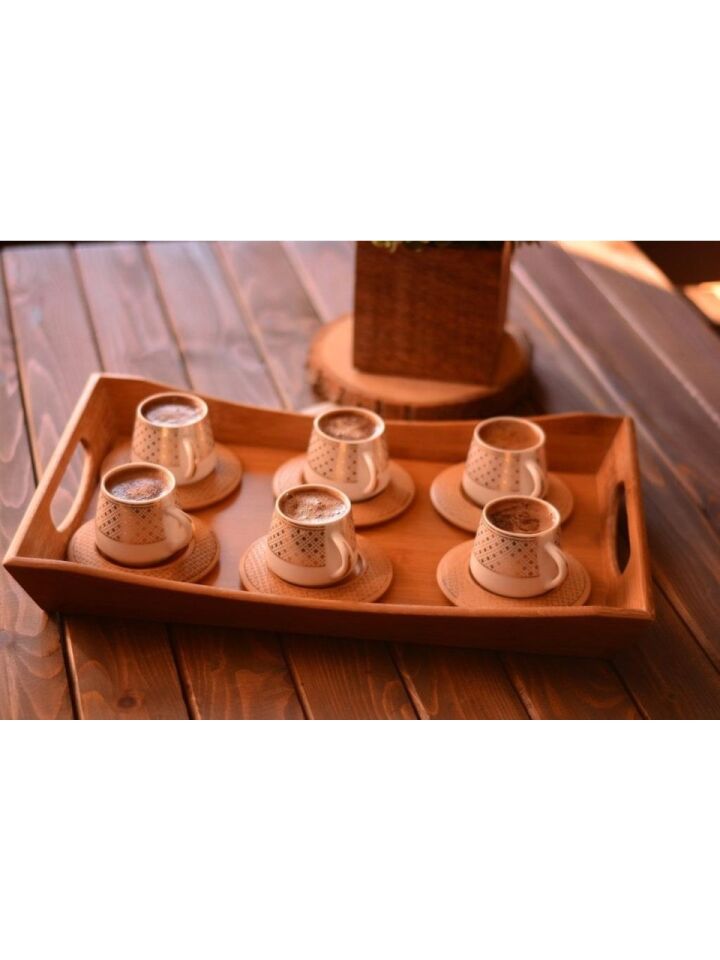 Bambum B0933 Hanzade 6 Kişilik Fincan Takımı Desen Altlıklı