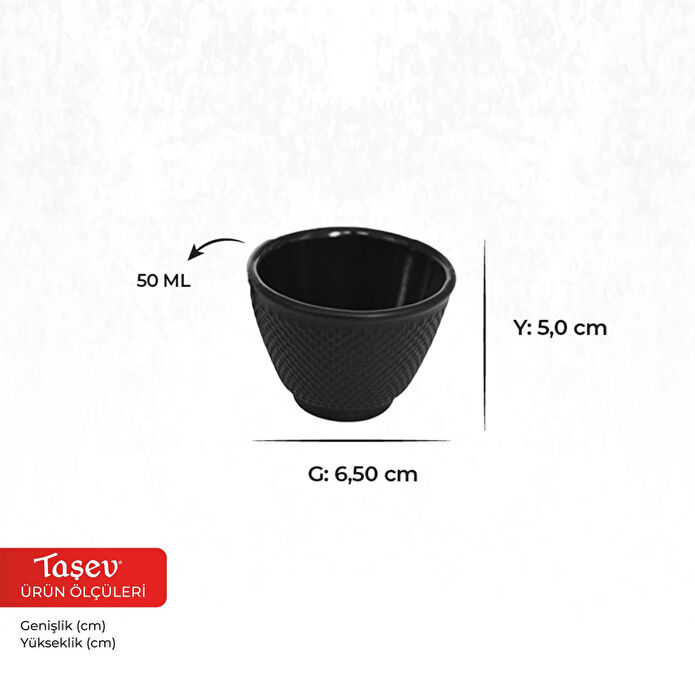 Bambum TT2769 Turme 2'li Döküm Bardak 50 ml