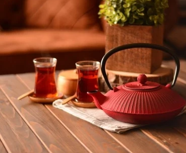Taşev T0588 Mate Döküm Demlik 1150 ml Kırmız