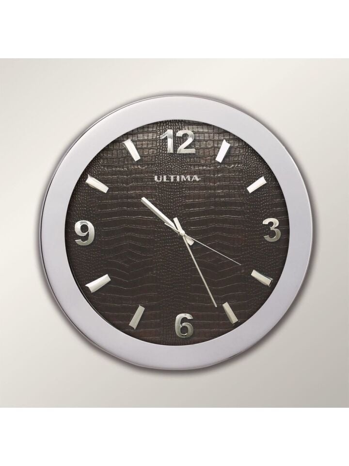 Regal 0085 SD Metal Kasa 41 Cm. Düz Deri Kadran Duvar Saati