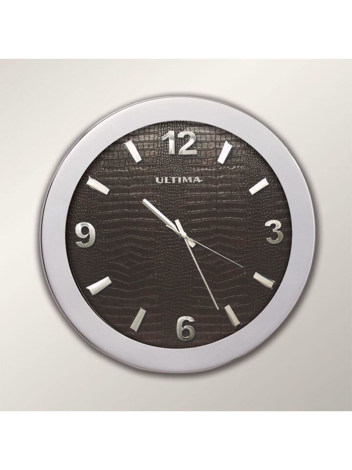 Regal 0085 SD Metal Kasa 41 Cm. Düz Deri Kadran Duvar Saati
