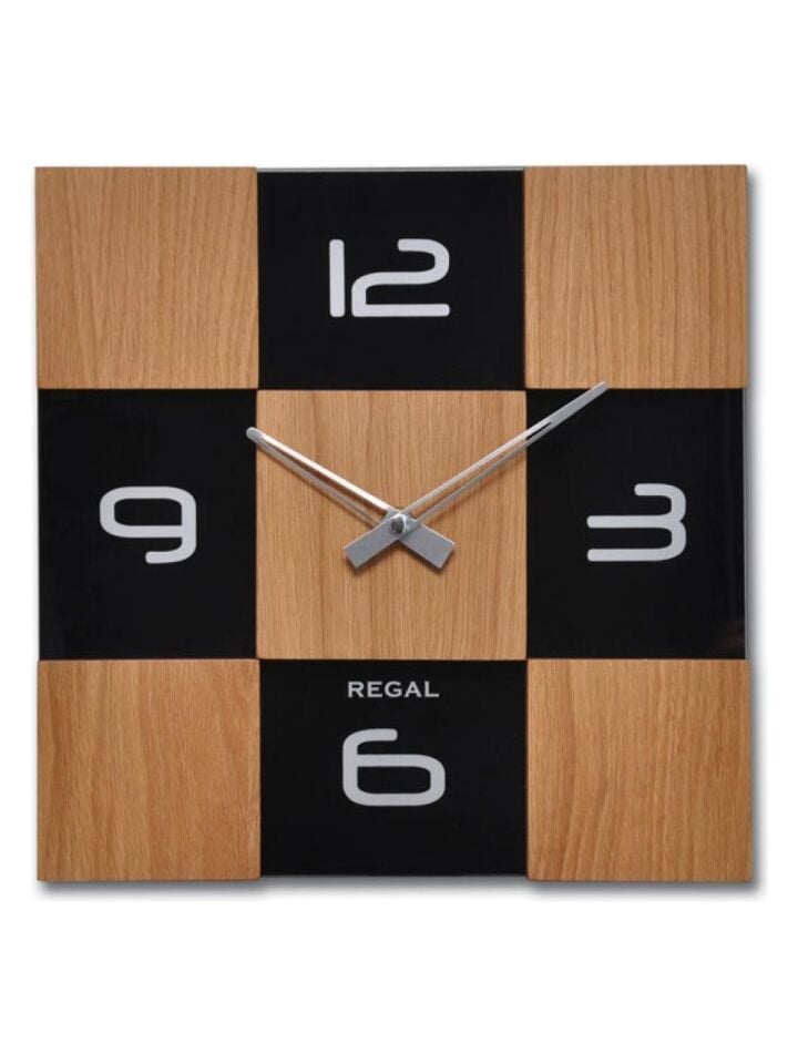 Regal 29081 EB Masif Ahsap/cam Kasa Duvar Saati