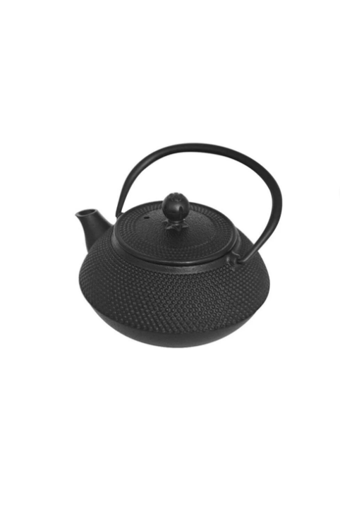 Taşev T2764 Linden - Sümbül 750 ml Siyah Döküm Çaydanlık