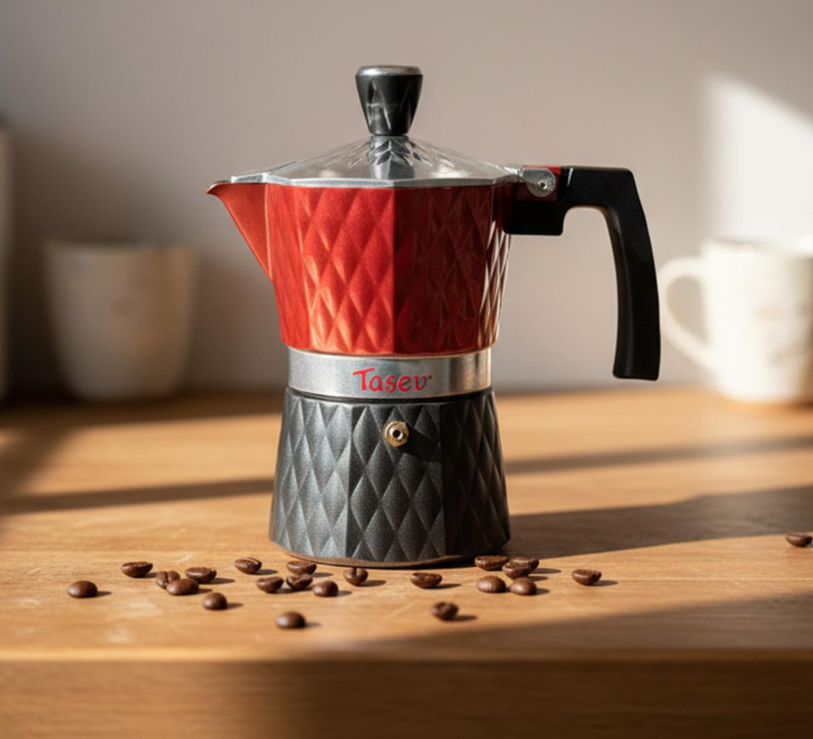 Taşev TT1204 Diamante Moka Pot 3 Fincan
