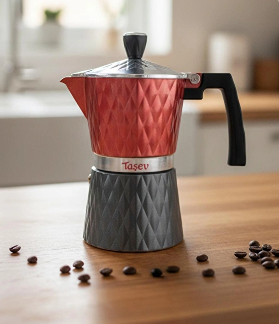 Taşev TT1205 Diamante - Moka Pot 6 Fincan