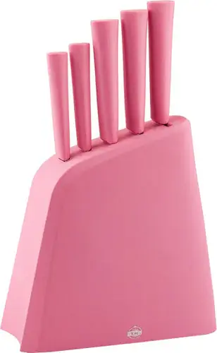 Taç 7502 Stark 6 Parça Bıçak Seti Pembe