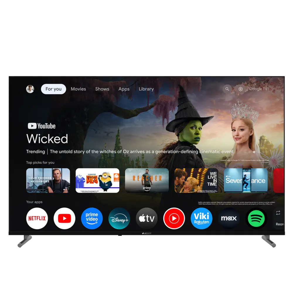 Arçelik 7 serisi A 765C/164 cm 4K UHD Google Smart Televizyon