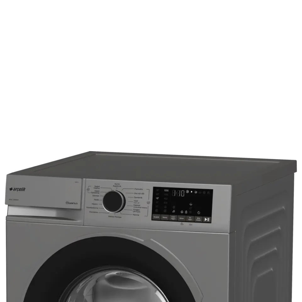 Arçelik 10121 S 10 Kg 1200 Devir Çamaşır Makinesi Gri