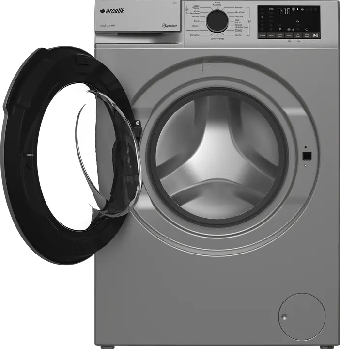 Arçelik 10121 S 10 Kg 1200 Devir Çamaşır Makinesi Gri