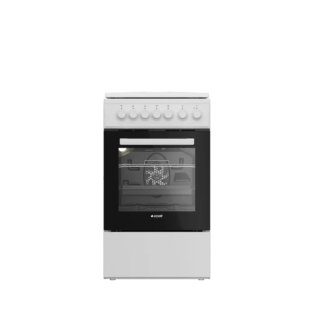 Arçelik F 8450 B 50 cm Kompakt Ocaklı Fırın Beyaz